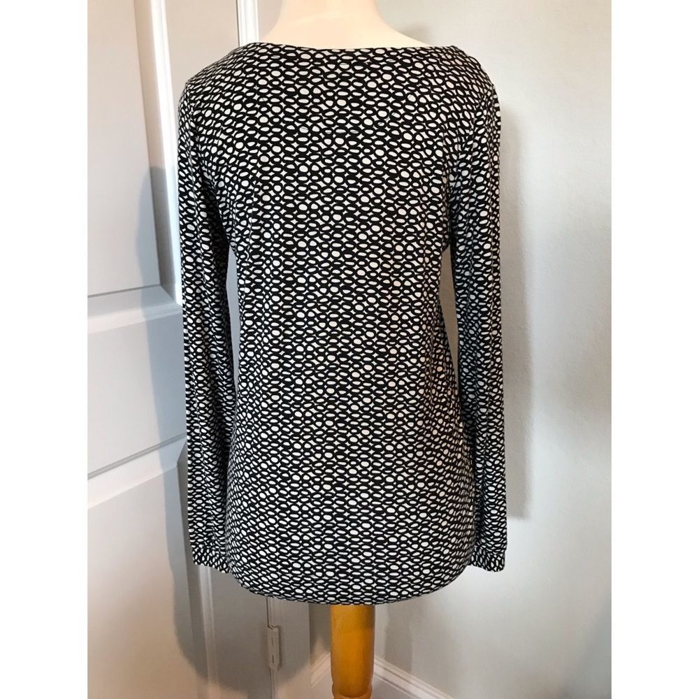 Piazza Sempione Black & White Print Blouse 10 NWT - Picture 5 of 8